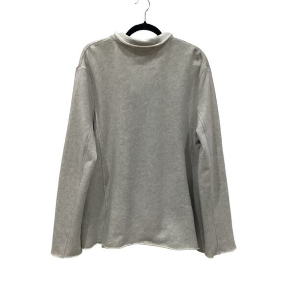 Frank & Eileen Belfast Triple Fleece Peacoat Jacket In Gray Melange Size Medium - Picture 10 of 14